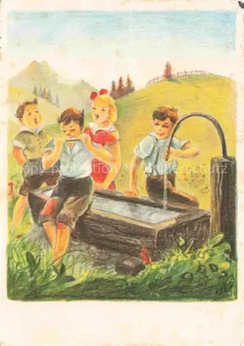 AK / Ansichtskarte KLoeCKLER H. Kuenstlerkarte Zuerich Schweiz Kindersonntag 