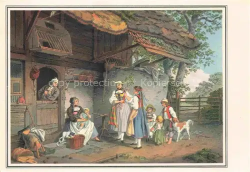 AK / Ansichtskarte FREUDENBERGER S. (1745-1801) Kuenstlerkarte Schweiz Die Mai Saengerin  