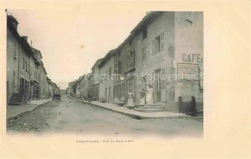 AK / Ansichtskarte Chauffailles CHAROLLES 71 Saone-et-Loire Rue-du-Bois-d Art Café Tabac Frauen Strassenszene Citron-Crouzet