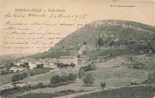 AK / Ansichtskarte Berze-la-Ville MACON 71 Saone-et-Loire Roche-Cauche Felsen Weinberge Dorf Huegel Landschaft