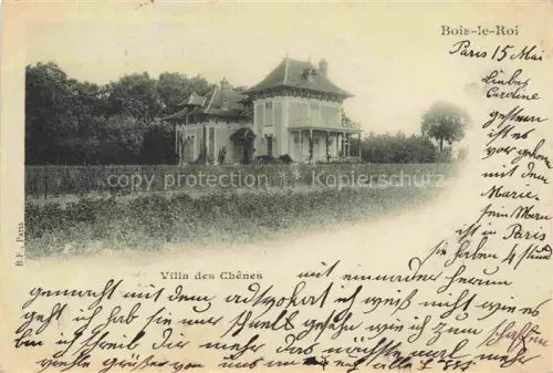 AK / Ansichtskarte Bois-le-Roi Fontainebleau 77 Seine-et-Marne Villa-des-Chênes Villa Park Baeume Zaun