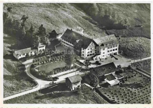 AK / Ansichtskarte Rietbad 930m Toggenburg SG Hotel-Kurhaus-Rietbad Schwefelbad Kurhaus Luftaufnahme Felder Strasse Toggenburg