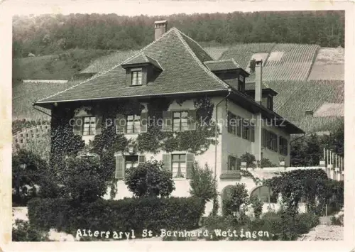 AK / Ansichtskarte WETTINGEN Baden AG Altersasyl Bernhard Villa Efeu Weinberg Fensterlaeden Herrenhaus