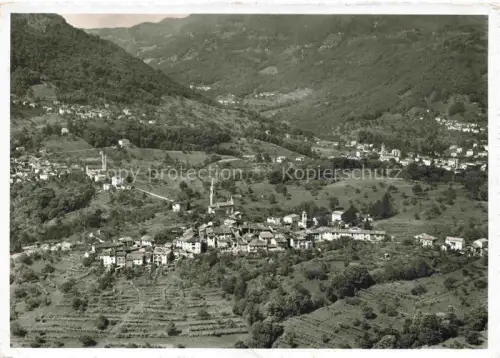 AK / Ansichtskarte Vaglio LUGANO TI Panorama Bergdorf Tal Kirche Weinberge Wald Lugano-Umgebung
