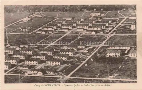 AK / Ansichtskarte Mourmelon-le-Grand Chalons-en-Champagne 51 Marne Quartier-Joffre Quartier-Foch Luftbild Kasernenviertel Militaerlager Gebaeude