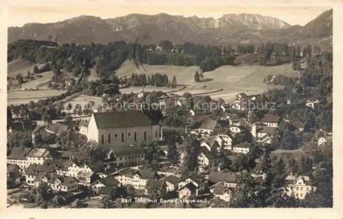 AK / Ansichtskarte BAD ToeLZ Bayern Benediktenwand Stadtpanorama Kirche Voralpen Berge Wiesen Haeuser