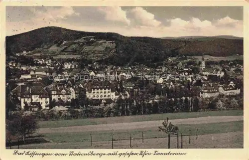 AK / Ansichtskarte BAD KIssINGEN Bayern Stationsberg Rhoen-Sanatorium Stadtpanorama Kurort Huegel Kirche Villen