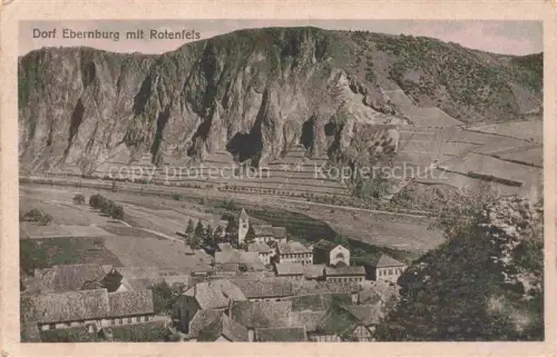 AK / Ansichtskarte Bad Muenster am Stein Ebernburg Rheinland-Pfalz Rotenfels Dorf Kirche Nahe Weinberge Felswand Tal Panorama