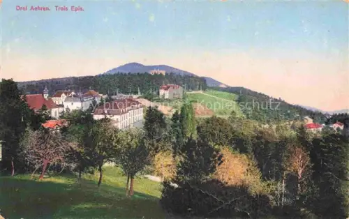 AK / Ansichtskarte Trois-Epis Drei-aehren 68 Haut-Rhin Trois-Epis Drei-Aehren Elsass Ort Panorama Wald Berg Huegel handkoloriert