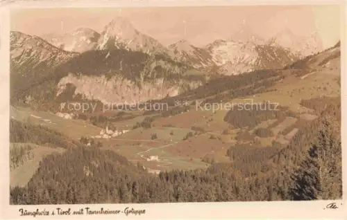 AK / Ansichtskarte Jungholz Ausserfern Tirol AT Tannheimer-Gruppe Breitenberg Aggenstein Kellenspitze Gimpel Rote-Flueh Tal Wald Bergpanorama