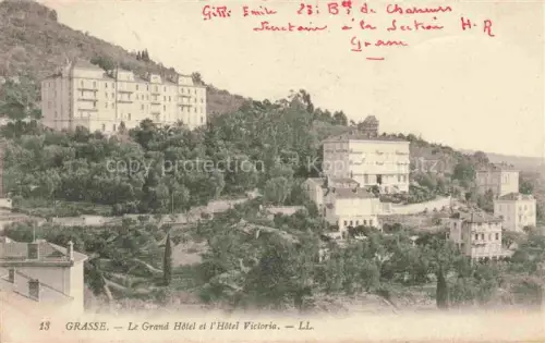 AK / Ansichtskarte GRAssE 06 Grand-Hôtel Hôtel-Victoria Villenviertel Huegel Baeume Gaerten Hotelanlage