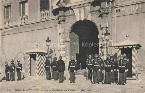 AK / Ansichtskarte MONACO Palais-de-Monaco Garde-d honneur Soldaten Wachposten Palasteingang Wachhaus