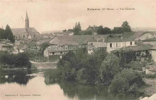 AK / Ansichtskarte Eclaron-Braucourt-Sainte-Liviere 52 Haute-Marne Kirche Fluss Daecher Dorf Baeume Wasser