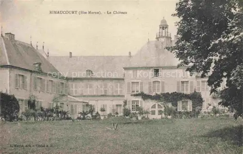 AK / Ansichtskarte Rimaucourt Chaumont 52 Haute-Marne Le-Château Schloss Turm Garten Park Wiese Fensterlaeden