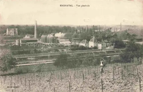 AK / Ansichtskarte Marnaval St-Dizier 52 Haute-Marne Fabrik Industrie Schornstein Weinberg Arbeiter Kirchturm Eisenbahn