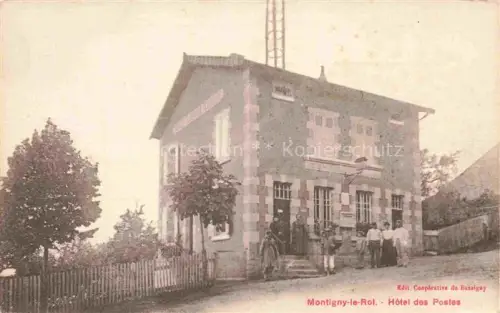 AK / Ansichtskarte Montigny-le-Roi LANGRES 52 Haute-Marne Hotel-des-Postes Postamt Passanten Kinder Zaun Baeume Fahrrad