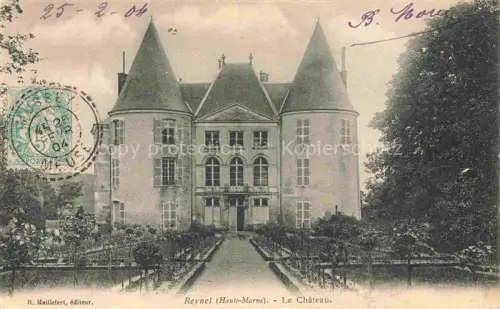 AK / Ansichtskarte Reynel CHAUMONT 52 Haute-Marne Château Schloss Rundtuerme Park Gartenweg Baeume