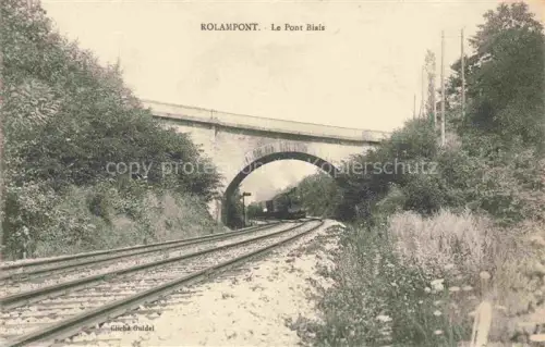 AK / Ansichtskarte Rolampont LANGRES 52-Haute-Marne Pont-Biais Eisenbahnbruecke Gleise Bogen Vegetation