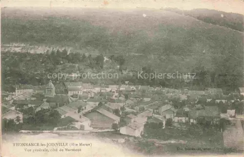 AK / Ansichtskarte Thonnance-les-Joinville Saint-Dizier 52 Haute-Marne Dorf Kirche Daecher Huegel Murmont Felder Vogelperspektive