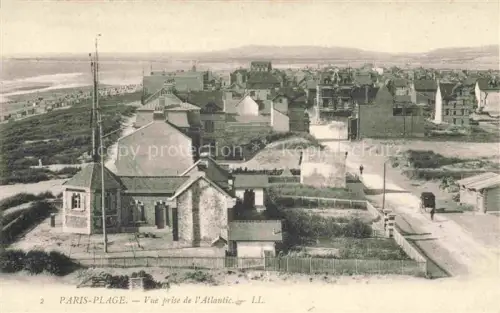AK / Ansichtskarte PARIS-PLAGE 62 Pas-de-Calais Vue-de-l Atlantic Kueste Stadtansicht Haeuser Duenen Meer Panorama