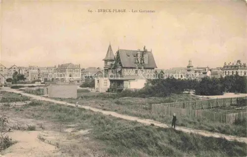AK / Ansichtskarte BERCK-PLAGE 62 Les-Garennes Villen Fachwerk Duenen Weg Wohngebiet