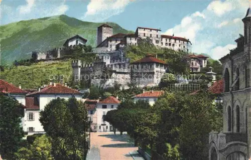 AK / Ansichtskarte BELLINZONA TI Castello-d Uri Burg Bergstadt Kirche Berge Platz Altstadt