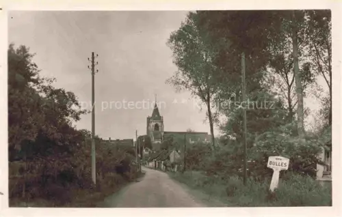 AK / Ansichtskarte Bulles CLERMONT 60 Oise Rue-du-Moulin Kirchturm Dorfstrasse Baeume Strommasten Ortseingang