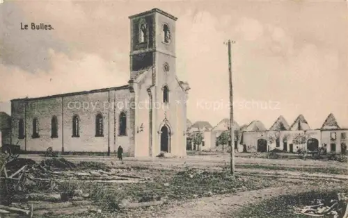 AK / Ansichtskarte Bulles CLERMONT 60 Oise Église Kriegsschaeden Ruinen Kirchturm Truemmer Erster-Weltkrieg