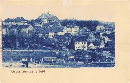AK / Ansichtskarte Zellerfeld Ortsansicht Daecher Kirche Huegel Baeume Wohnhaeuser