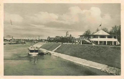 AK / Ansichtskarte MueLHEIM  RUHR NRW Wasserbahnhof Schiff Fluss Ruhr Stadtbild Gebaeude Bruecke