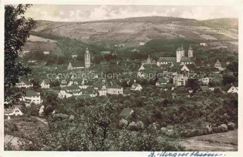 AK / Ansichtskarte BAD MERGENTHEIM BW Stadtpanorama Kirche Tuerme Haeuser Huegel Felder