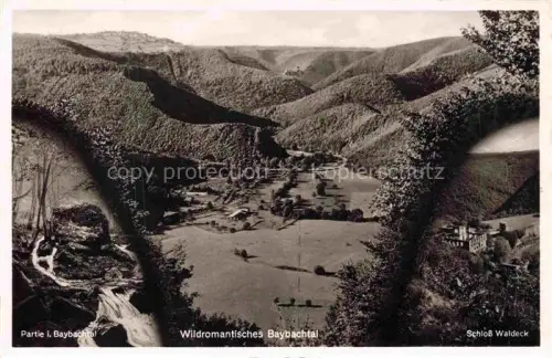 AK / Ansichtskarte Baybachtal Heyweiler Beltheim Rheinland-Pfalz Baybachtal Tal Wald Schloss-Waldeck Wiesen Huegel Bachtal