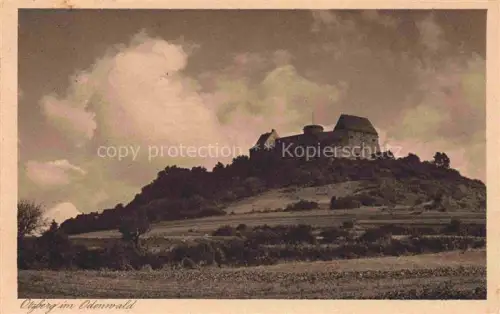 AK / Ansichtskarte Otzberg Odenwald Hessen Odenwald Burg Huegel Feldlandschaft Veste Wehrturm