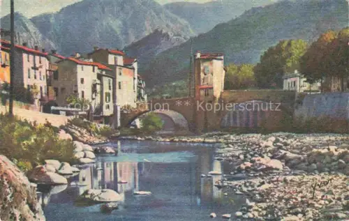 AK / Ansichtskarte Sospel Nice 06 Alpes-Maritimes Bévéra Bruecke Vieilles-maisons Fluss Berge Cote-dAzur Steinbruecke
