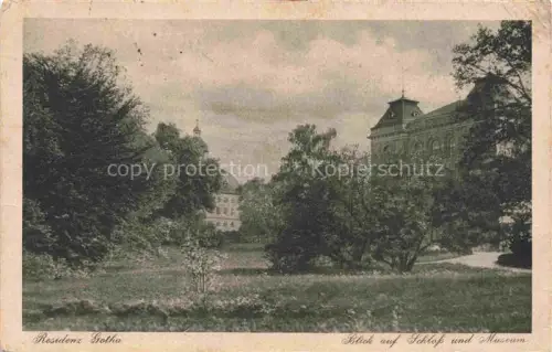 AK / Ansichtskarte GOTHA  Thueringen Schloss Museum Park Baeume Residenz Gruenanlage
