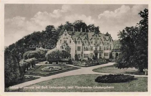 AK / Ansichtskarte Altenstein Bad Liebenstein Schloss-Altenstein Garten Schlossgarten Park Baeume Beete Handwerker-Erholungsheim