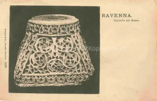 AK / Ansichtskarte RAVENNA Emilia-Romagna IT Capitello Museum Steinmetzarbeit Ornament Byzantinisch Skulptur
