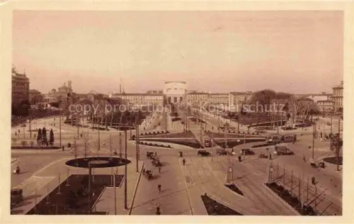 AK / Ansichtskarte MILANO Mailand IT Piazzale-Fiume Stazione-Centrale Strassenbahn Platz Autos Allee Triumphbogen