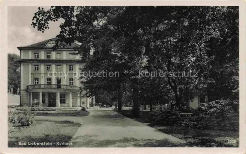 AK / Ansichtskarte Bad Liebenstein Thueringen Kurhaus Kurpark Park Baeume Villenarchitektur Kurbad