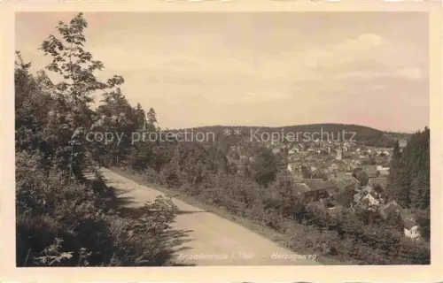 AK / Ansichtskarte Friedrichroda Thueringen Herzogsweg Panorama Wald Dachlandschaft Tal Weg Thueringer-Wald