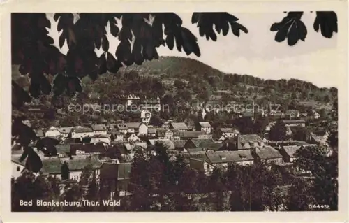 AK / Ansichtskarte Bad Blankenburg Thueringer-Wald Panorama Ortschaft Kirche Huegel Baeume