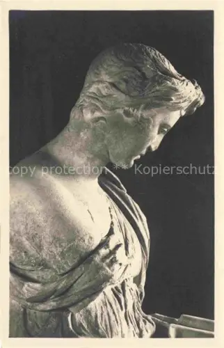 AK / Ansichtskarte Rome Italy Museo-Nazionale Fanciulla-d Anzio Skulptur Bueste Antike Marmorstatue