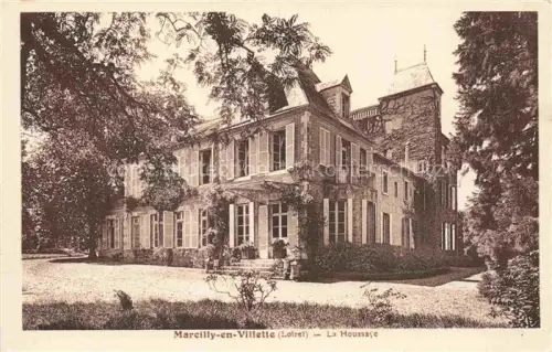 AK / Ansichtskarte Marcilly-en-Villette Orleans 45 Loiret La-Houssaye Herrenhaus Schloss Garten Baeume Turm Fensterlaeden