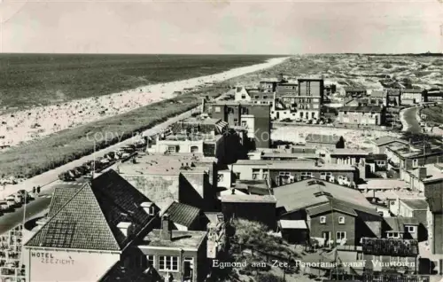 AK / Ansichtskarte EGMOND  AAN ZEE Bergen ALKMAAR Noord-Holland NL Vuurtoren Strand Meer Duenen Hotel-Zeezicht Dorfpanorama Badestrand