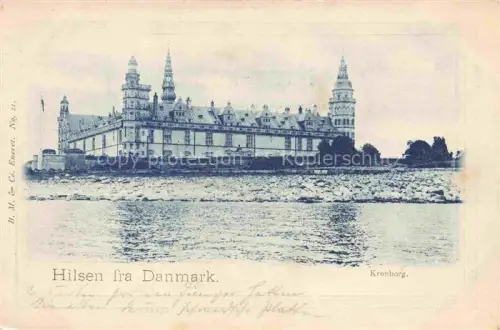 AK / Ansichtskarte Kronborg (Slot) Helsingor DK Kronborg Schloss Meer Kueste Tuerme Festung