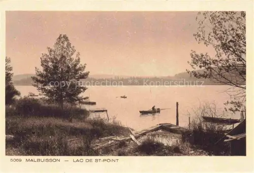 AK / Ansichtskarte Malbuisson Pontarlier 25 Doubs Lac-de-St-Point See Boote Ufer Baeume