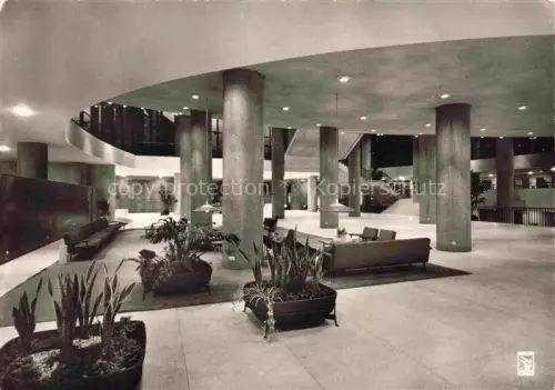 AK / Ansichtskarte BERLIN  CITY Kongresshalle-im-Tiergarten Hauptfoyer Lobby Saeulen Pflanzen Modernismus Interieur
