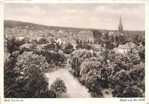 AK / Ansichtskarte BAD NAUHEIM Hessen Stadtansicht Kirche Park Baeume Kurstadt Elisabeth-Haus
