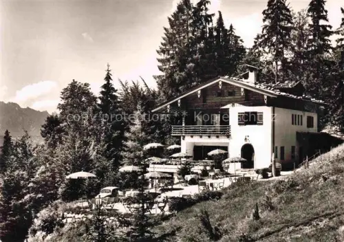AK / Ansichtskarte Schoenau Koenigssee Margarethenhof Berghotel Café Sonnenterrasse Richard-Voss-Weg Alpenpromenade Wald Alpenpanorama