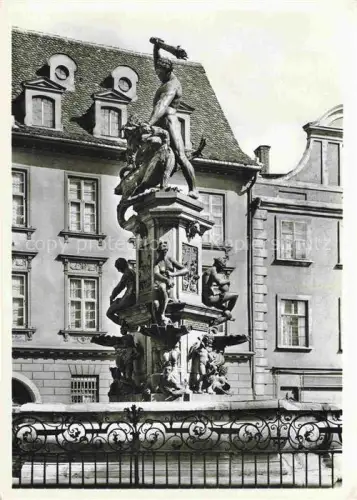 AK / Ansichtskarte AUGSBURG  Bayern Herkulesbrunnen Maximiliansstrasse Skulptur Brunnen Herkules Barockfassade Adrian-de-Vries